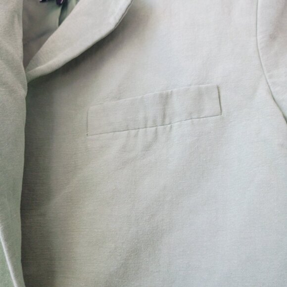 ZARA Cropped Blazer | Sage Green | Short Sleeve | Size XS - Picture 2 of 8